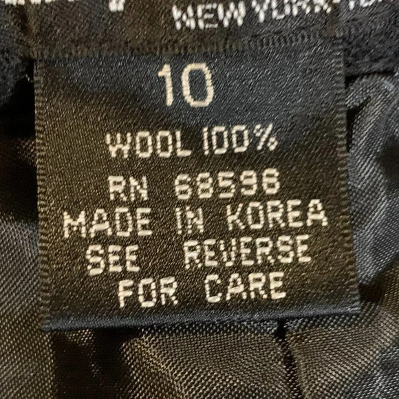 Donna‎ & Gabby Karan Women's 100% Wool Straight Leg Dress Trousers Size 10 - Picture 7 of 11